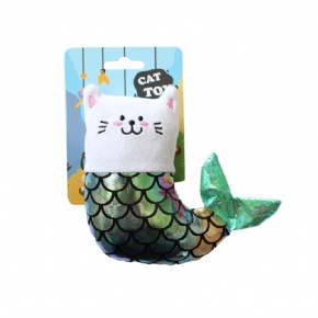Plush Cat Toy Mermaid