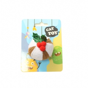 Christmas Cat Toy Pudding