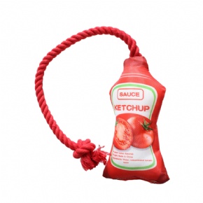 Tomato Ketchup Dog Toy
