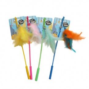 Interactive Cat Teaser Wand Cat Feather Wands