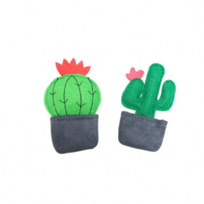 Potted cactus cat toy