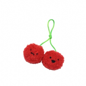 Fluffy Cherry Cat Toy