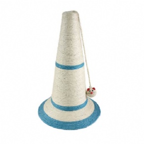 Cat Scratching Post Cone With Mouse Toy