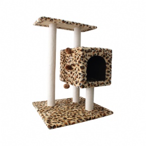 leopard cat condo cat tree