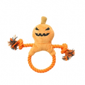 Halloween Dog Toy Cotton Pumpkin