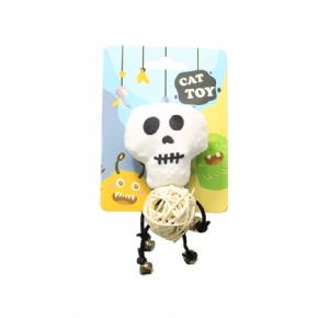 Skeleton Plush Cat Toy