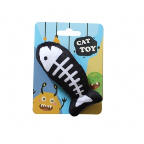 Halloween Cat Toy Fish Bone