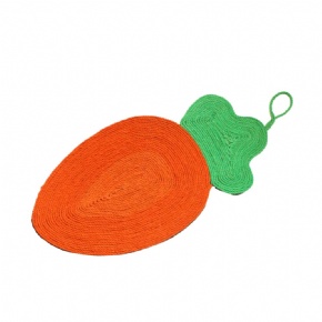 Handmade Cat Scratching Pad Carrot Sisal Pad