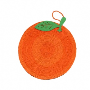 Handmade Cat Scratching Pad Orange Sisal Pad